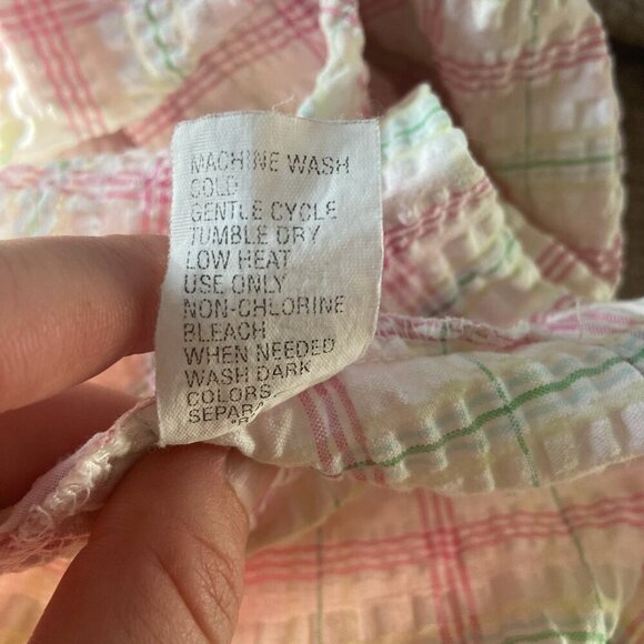 Miss Elaine Vintage Short Sleeve Button Down Nightgown With Pockets Size Large - Picture 12 of 12